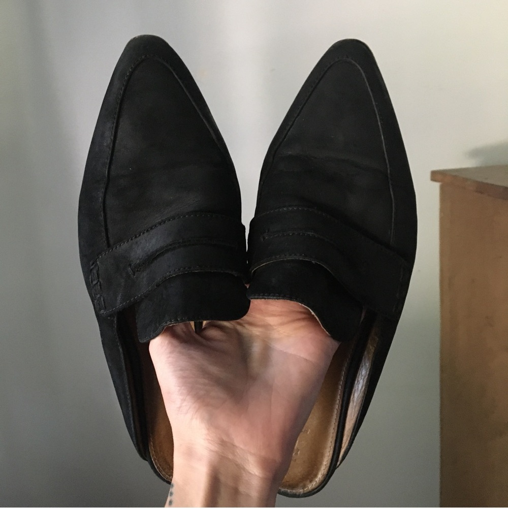 FRYE Ellie Pointed Toe Slip On Mules Size 11M
